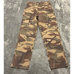 Abercrombie &‎ Fitch Mens Camo Cargo Pants Size 28x32 Loose Fit Outdoor Military